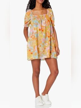 Show Me Your Mumu Women's Annalynne Floral Bohemian Beachy Mini Dress sz S